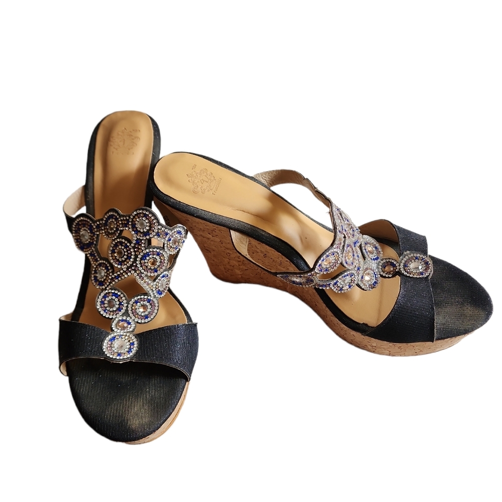 $5 If Bundled. Bling black platforms